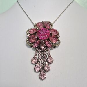 Source Unknown Pink Gemstone Necklace